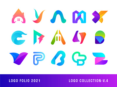 Modern Logo Folio 2021 - V.4 abstract logo app icon logo branding agency branding and identity colorful logo gradient logo illustrator letter logo design lettermark logo and branding logo collection logo design logo designer logo folio 2021 logo mark logo trends 2021 modern logo modern logo design monogram logo symbol icon