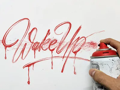 Wake Up graffiti handmade handstyle handwriting hanoi illustration rawtype type typography vietnam