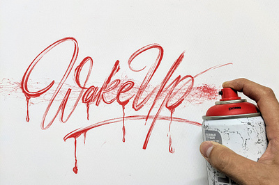 Wake Up graffiti handmade handstyle handwriting hanoi illustration rawtype type typography vietnam