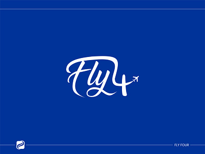 Fly Four Logo design illustration illustrator logo minimal studio typography