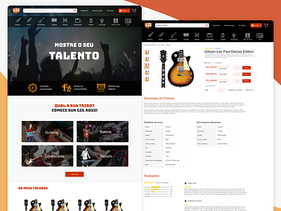 Gignow design music app music app ui music instrument music marketplace music player ui ux web ui web uiux web ux webdesign website