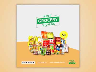 Grocery Super Sale Facebook Post Design branding design facebook facebook ad facebook ads instagram instagram post social media social media design socialmedia