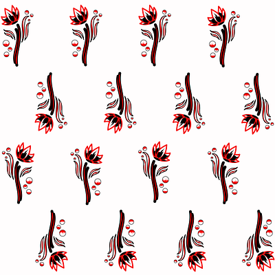 Red and Black Pattern black illustration illustrator pattern red red and black simple