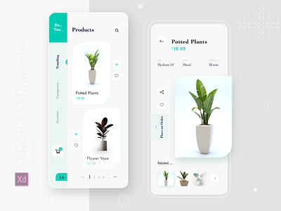 plantsHUNT e commerce minimal plant product trend