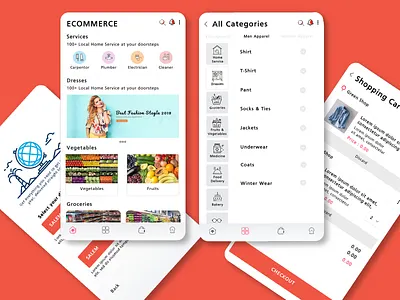 E commerce Design ecommerce app shopping app