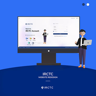 IRCTC -Website Redesign adobe app design branding design logo typography uiuxdesign ux uxdesign uxdesigner vector