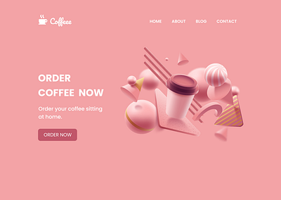 coffee website branding design flat graphic design illustration ui ux vector website website design