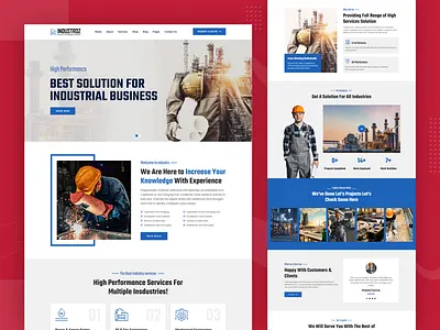 Construction website elementor landing page responsive website responsive website design responsive website templates uidesign web development website design wordpress blog wordpress design