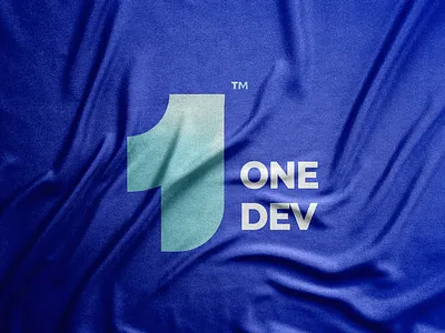 ONE DEVELOPMENTS arch architectural blue branding design logo real estate real estate logo