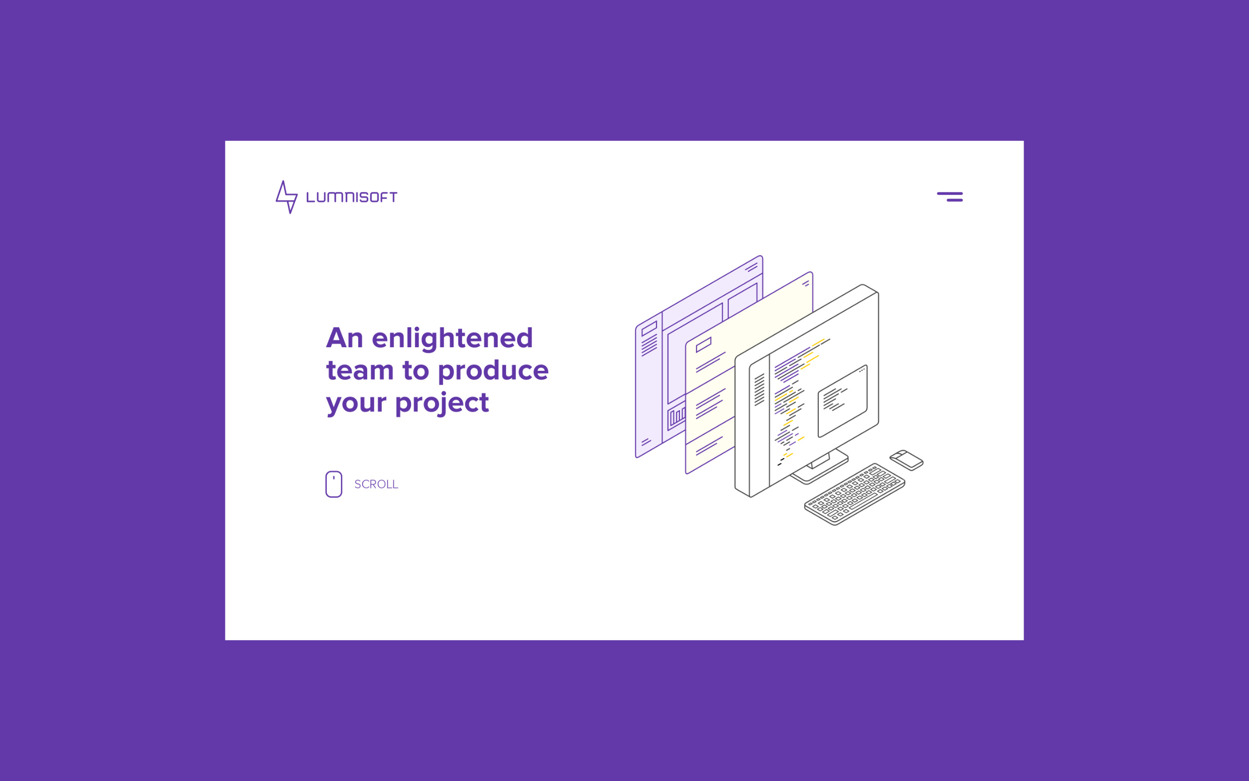 Example of Landing Page Lumnisoft