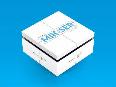 Gift Box Design art blue box branding composition corporate design festival graphic graphicdesign line linework logo microsoft minimal package package mockup plane print design white