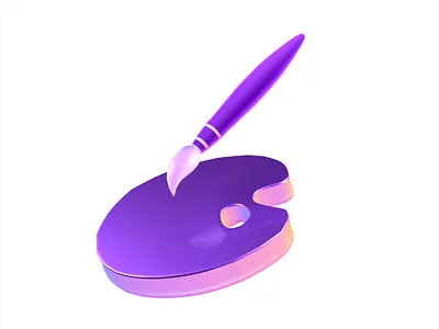 İcon 3d 3d artist blender brush c4d cinema4d color digital draw flat icon icon design illustration logo paint paint palette sketch ui ux vector