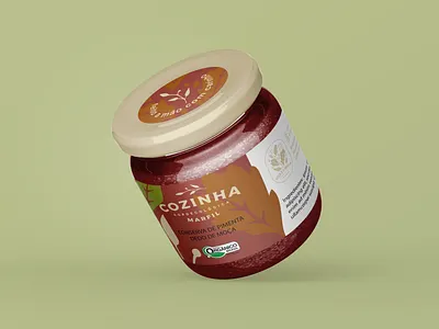 coz. Marfil design organic food package vector