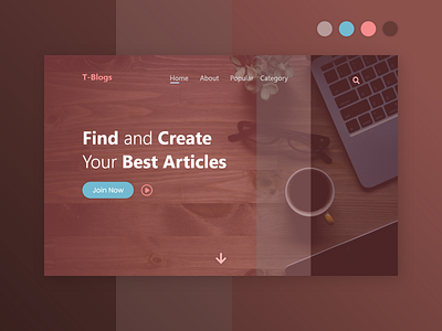 T-Blogs - Web Design article blogs design ui ux web design website