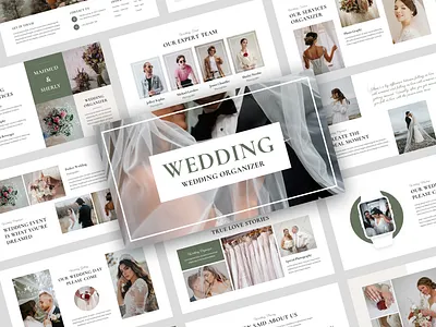 Wedding Photography & Organizer Presentation Template bouquet branding bridal bride celebration ceremony clothing decoration event love luxury marriage photography project romantic save the date valentine wedding invitation wedding organizer