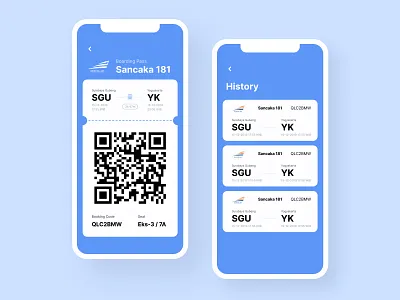 Boarding Pass Mobile UI Design android app boarding pass dailyui exploration ios mobile ui ui design uiux ux