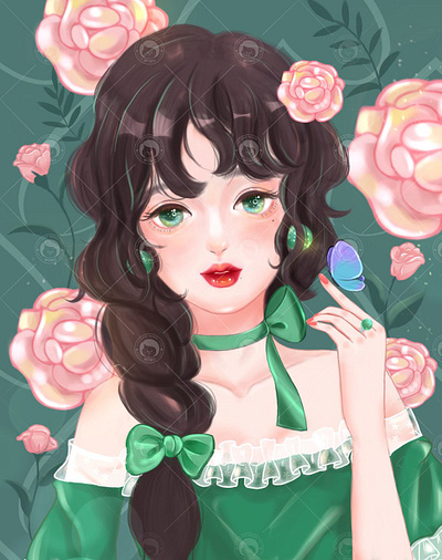 花仙子 illustration ipad 可爱 插图 设计