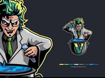 Crazy Scientist | Esport Logo esport esport logo logo logo design logoplace logotype mascot mascot character mascot design mascot logo
