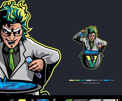 Crazy Scientist | Esport Logo esport esport logo logo logo design logoplace logotype mascot mascot character mascot design mascot logo