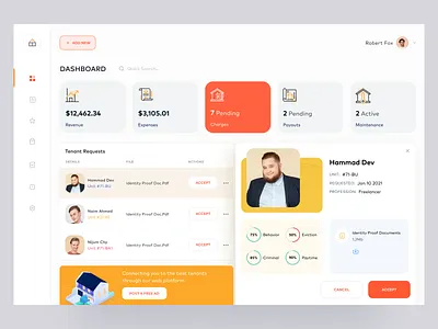 Property Management Web App booking system buy dashboard property management property owner realestate rent sell tenant request ui ux web app web design
