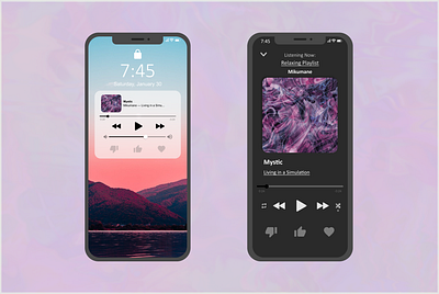 Daily UI 009 009 daily 100 challenge daily ui daily ui 009 dailyui dailyuichallenge design minimal mobile mobile design mobile ui music music player