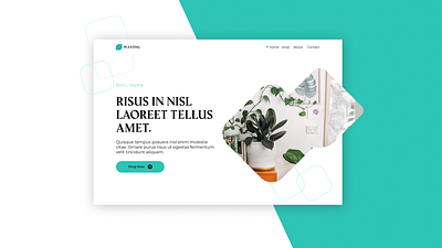 Planting figma landingpage minimalist nursery plants simplicity ui webdesign webpage website