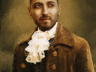 Art project. Retouching and painting