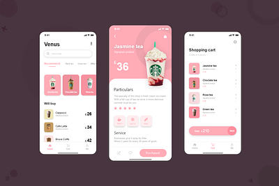 Coffee Shop App admin dashboard coffeeshop design art designthinking graphicdesign mobile app teashop user experience userinterface webdesigns