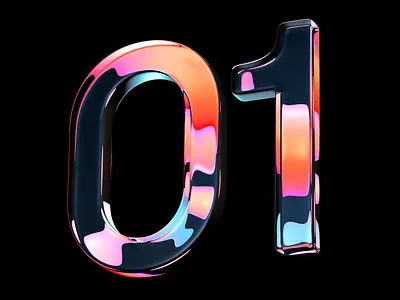 3D Type experiment 3d cinema4d color fluid physical render physicalrender typography