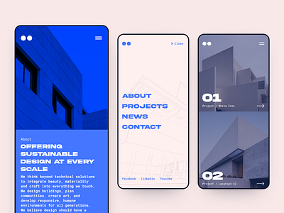 Architecture Mobile Website architecture architecture website design minimalist mobile mobile ui typography ui user interface ux website design