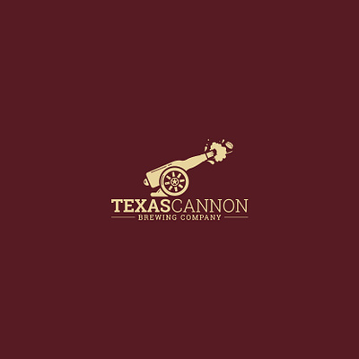 Texas Cannon Brewing Company beer logo brand identity branding brewery logo creative design creative logo logo design logo inspiration texas logo vector