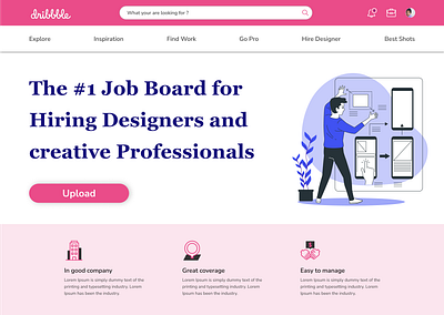 Dribble Redesign design designer dribbble dribbble best shot dribble dribble invite dribble shot figma freelance freepik illustration mobile design new design redesign dribble ui design ux design web design
