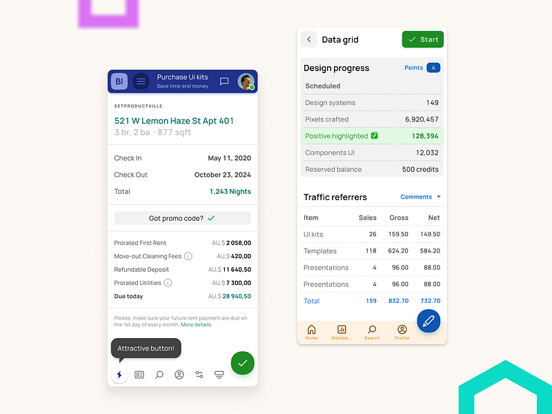 Finance app UI design for Material X design system android app dashboard design design system desktop figma ios material mobile templates ui ui kit web