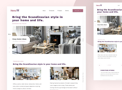 HENS TT / Interior Solutions 2021 arhcitecture blog cozydesign desing beauty desktop design figma design furnature graphicdesign homes decor ikea interior interiordesign jysk landingpagedesign scandinavian user experience design user interface design visual designer websitedesign