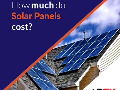 Apex Solar Panel banner branding post design social media ad social media post