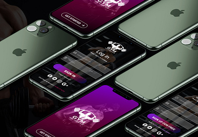 Fitness App app branding creative design fitness app design home page ui logo mobile apps ui uiux user inteface ux ux design web