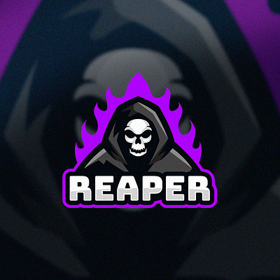 reaper coreldraw design devil e sport forsale game gaming gaming logo gaminglogo good ilustrator logo new nice skull skull logo sport vector