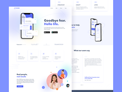 Sphere - Web Design anxiety awareness branding details health logo mental health stress trauma typography ui ux website weeklyconcept