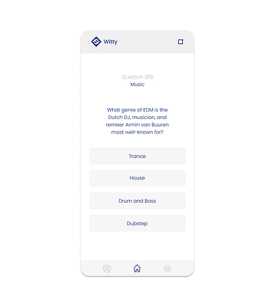 Trivia App iOS app design blue design illustration mobile app mobile design quiz trivia ui ux