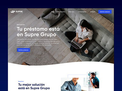 Supre Grupo - Website blue design graphic graphic design graphicdesign group ui ux web web design webdesign website website design