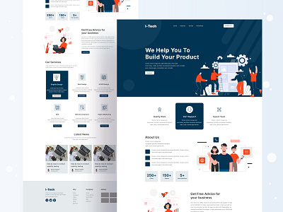 Digital Agency Landing Page Design agency design agency ui creative agency creative ui design landing page landing page design trendy website design uidesign web web ui webdesign webdesignagency website website design wordpress