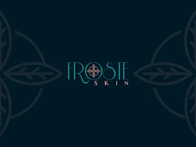 "Froste_skin" logo beauty logo beauty product cosmetic logo creative flat logo minimal skincare logo