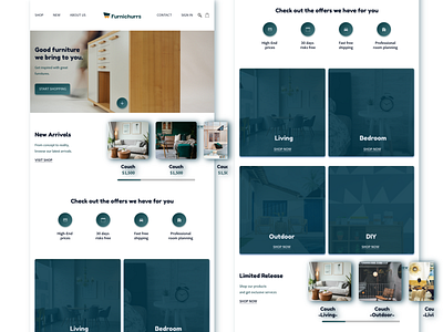 Furnichurrs Website Design design ui web