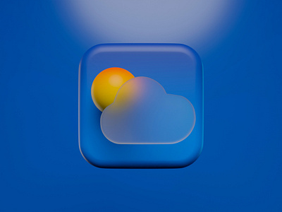 ⛅️ 3D Weather app icon 3d 3d icon 3d icon app 3d icons app icon app icon 3d blender clean illustration mac os big sur mac os big sur app icon mac os icon minimal weather app weather icon