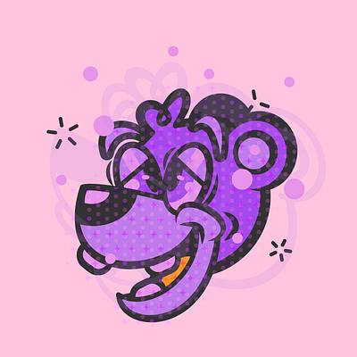 Tipsy purple bear art bear booze design drunk flat icon illustration illustrator minimal oldschool purple vector