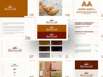 Croissant creations brand guideline design brand brand design brand identity branding branding and identity branding design guidelines logodesign