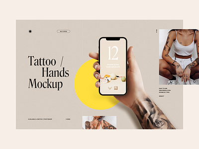 Tattoo Hand Mockup iPhone 12 & iPhone 12 Pro freebie mockup iphone 12 hand iphone 12 mockup iphone 12 pro iphone hand mockup mockup tattoo tattoo design tattoo mockup