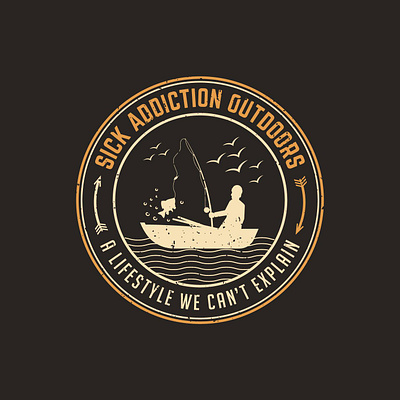 Sick Addition Outdoors adventure adventure time adventurer adventures branding fishing fishing logo fishing t shirt graphic design illustration logo logodesigner outdoor outdoor badge outdoor logo outdoors