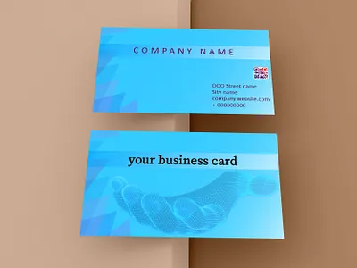 Business card дизайн типография