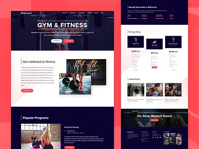 Fitness training agency website build website create website elementor landing page responsive website responsive website design responsive website templates web development website design wordpress blog wordpress design wordpress development